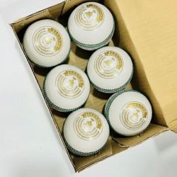 Whitedot Eleanor White Cricket Leather Ball - 30 Over Whitedot Eleanor White Cricket Leather Ball - 30 Over