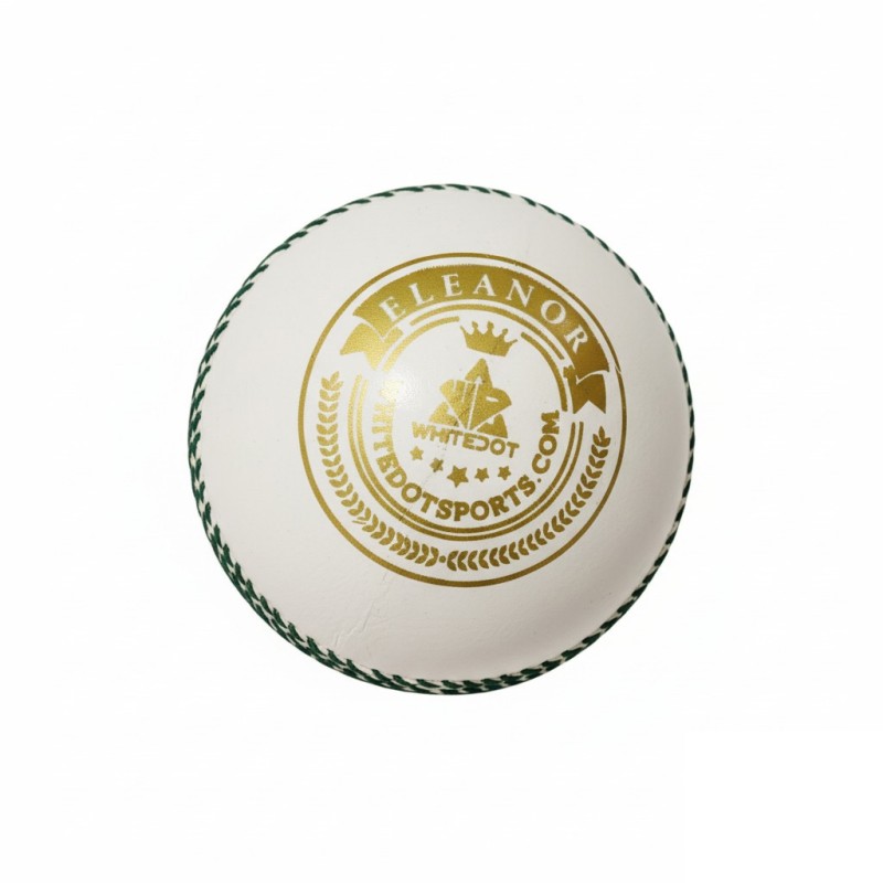 Whitedot Eleanor White Cricket Leather Ball - 30 Over Whitedot Eleanor White Cricket Leather Ball - 30 Over