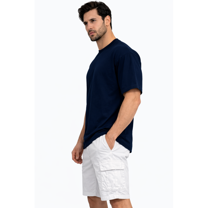 Navy Drop Shoulder T-shirt