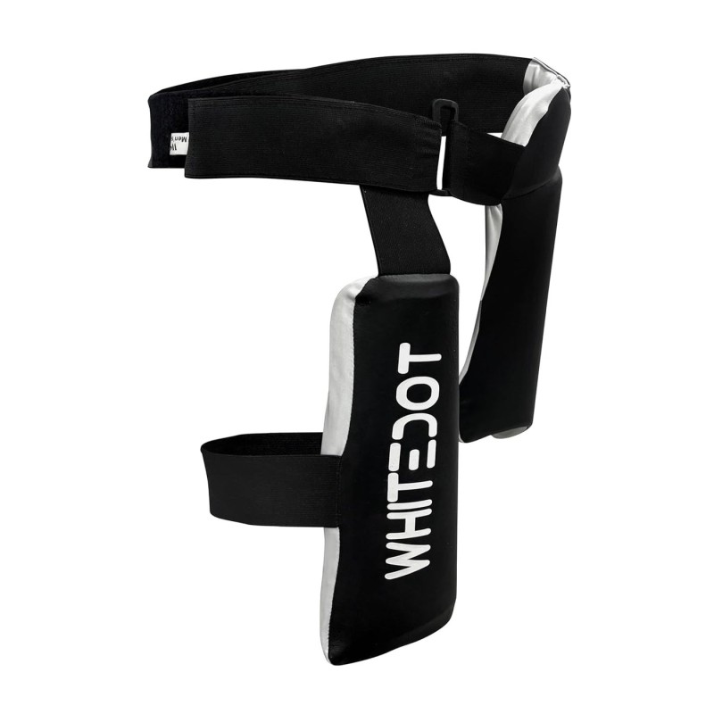 Whitedot Dot 3.1 Levlorn Cricket Combo Thigh Guard Black and White Whitedot Dot 3.1 Levlorn Cricket Combo Thigh Guard Black and White