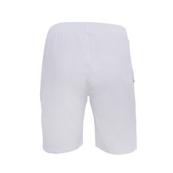 Whitedot White Training Shorts - Zipper Pockets