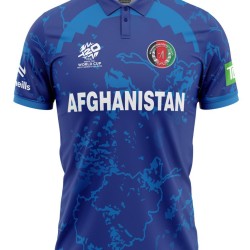 Afghanistan ODI World Cup 2024 Half Sleeves Cricket Fan Jersey - 100% Dryfit Polyester - With Name Personalisation Afghanistan ODI World Cup 2024 Half Sleeves Cricket Fan Jersey - 100% Dryfit Polyester - With Name Personalisation
