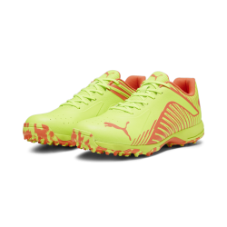 Puma 22 FH Rubber Unisex Cricket Shoes - Green-Fire Orchid