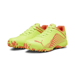 Puma 22 FH Rubber Unisex Cricket Shoes - Pro Green-Fire Orchid