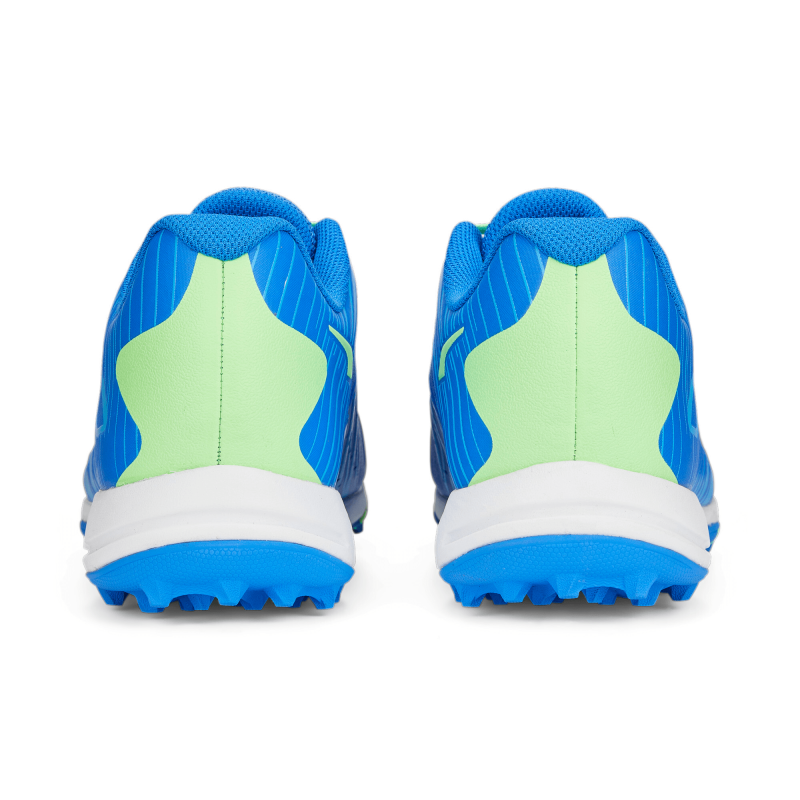Puma x one8 22 FH Rubber Unisex Cricket Shoes - Bluemazing-Elektro Green-Puma White Puma x one8 22 FH Rubber Unisex Cricket Shoes - Bluemazing-Elektro Green-Puma White