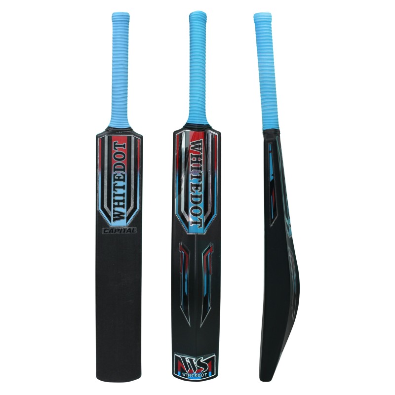 Whitedot Capital Heavy Duty Plastic Cricket Bat for Heavy and Light Tennis Ball Whitedot Capital Heavy Duty Plastic Cricket Bat for Heavy and Light Tennis Ball