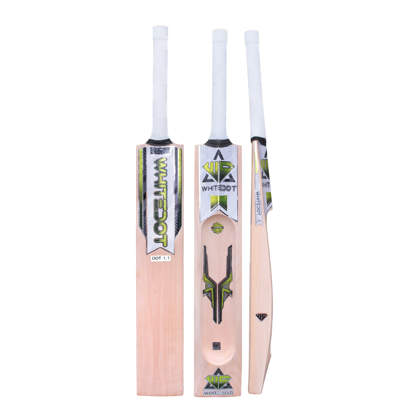 Whitedot Dot 1.1 Double Blade Scoop Kashmir Willow Bat - For Heavy and Light Tennis Ball - Weight Approx. 1000-1100 Gram Whitedot Dot 1.1 Double Blade Scoop Kashmir Willow Bat - For Heavy and Light Tennis Ball - Weight Approx. 1000-1100 Gram