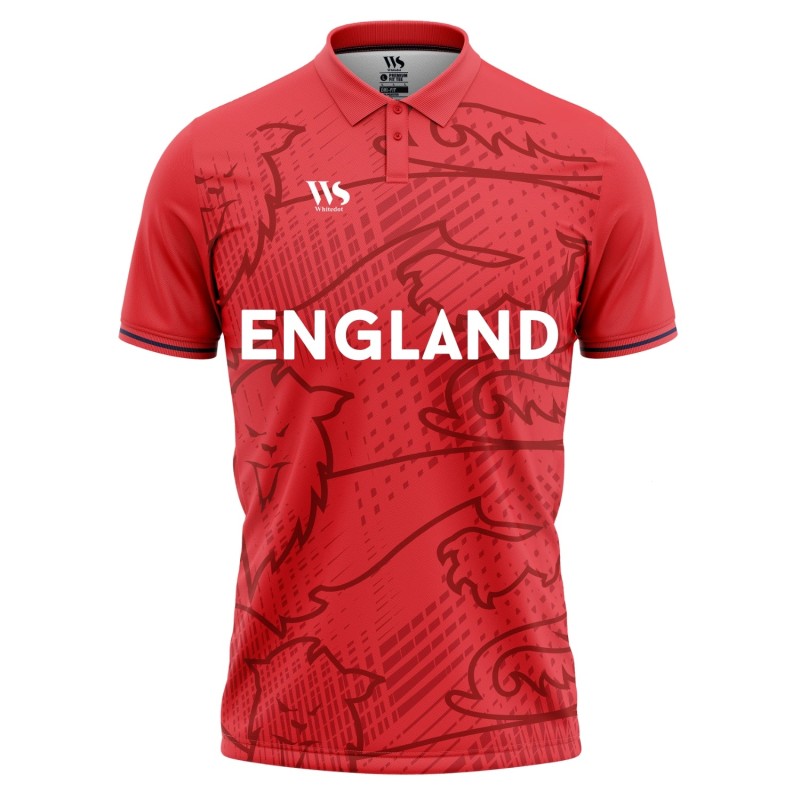 Whitedot England Red Fan Cricket T-shirt