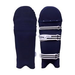 Whitedot Navy Blue Clads for Keeping pads (Batting Legguard Cover) Whitedot Navy Blue Clads for Keeping pads (Batting Legguard Cover)