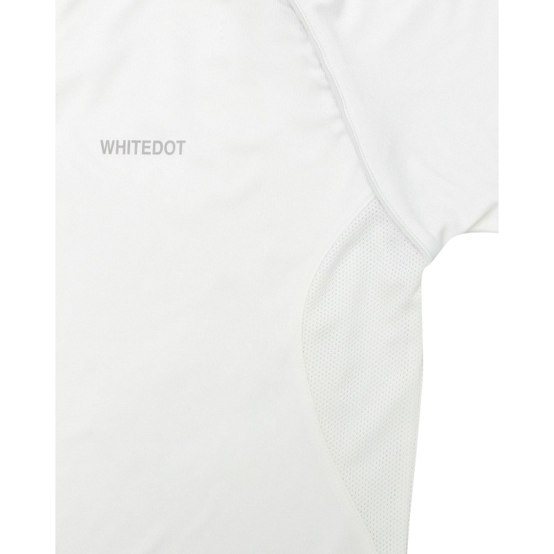 Whitedot Omega Dri-FIT Cricket White Polo T-Shirt