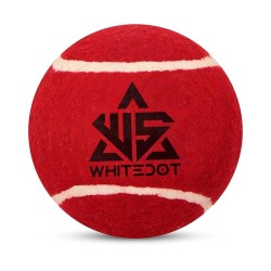 Whitedot Red Heavy Cricket Tennis Ball - Pack of 6