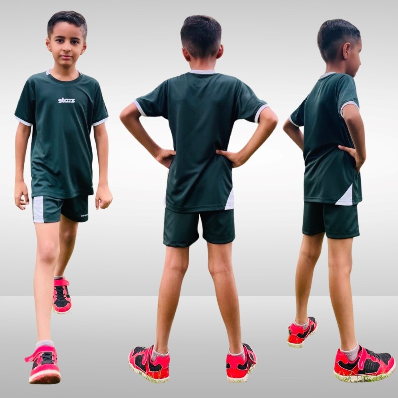 Whitedot Starz Junior Green T-shirt and Shorts Set Whitedot Starz Junior Green T-shirt and Shorts Set