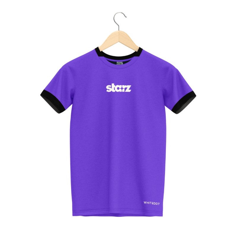 Whitedot Starz Junior Violet T-shirt and Black Shorts Set Whitedot Starz Junior Violet T-shirt and Black Shorts Set