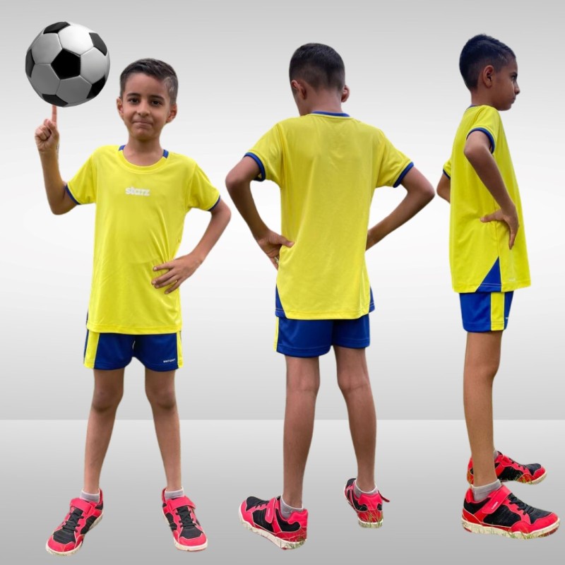 Whitedot Starz Junior Yellow T-shirt and Blue Shorts Set Whitedot Starz Junior Yellow T-shirt and Blue Shorts Set