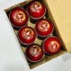 Whitedot Teal Red Cricket Leather Ball - 10 Over Whitedot Teal Red Cricket Leather Ball - 10 Over