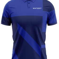 Whitedot Blue Sprit Polo T-Shirt Whitedot Blue Sprit Polo T-Shirt