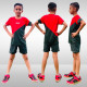 Whitedot Starz Junior Red T-shirt and Green Shorts Set