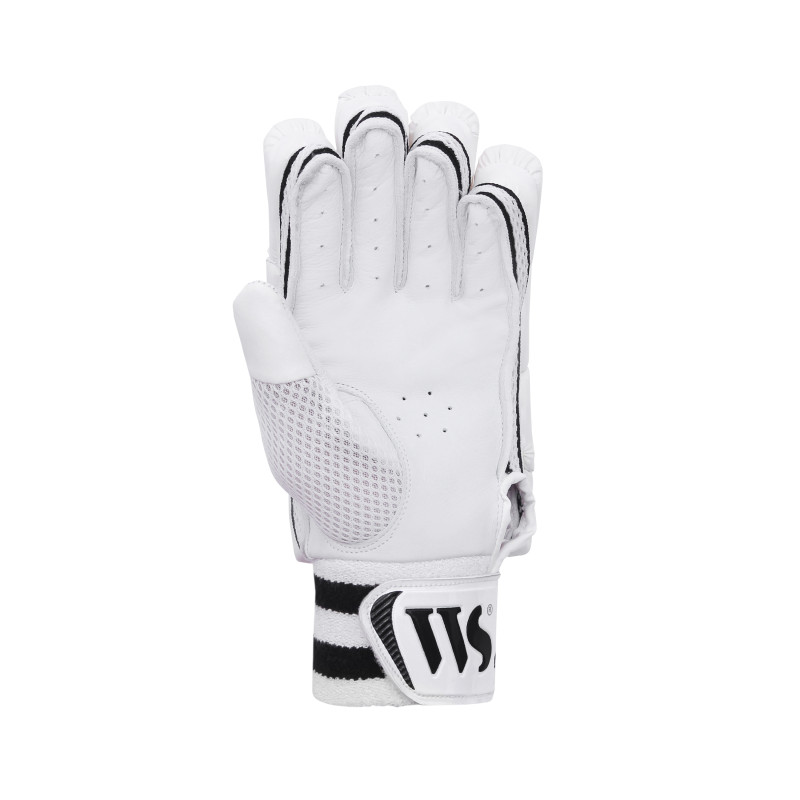 Whitedot Capital White Cricket Batting Gloves