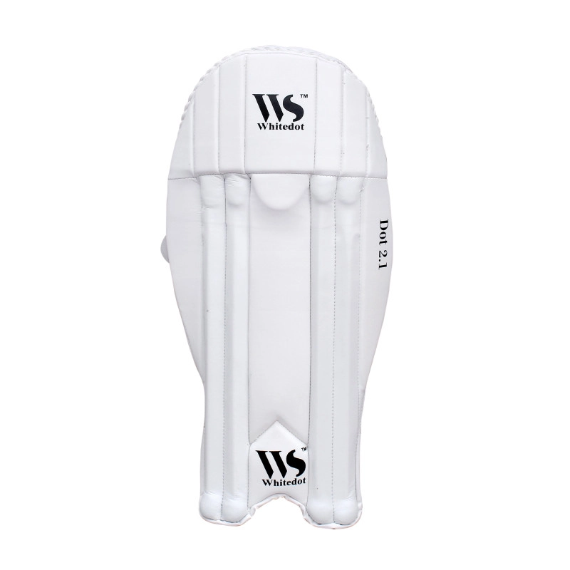 Whitedot Albatross White Wicket Keeping Pads